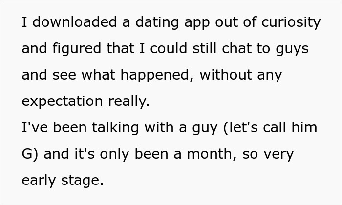 Text from a woman debating hiding her artificial insemination plans from a date in early relationship stages.
