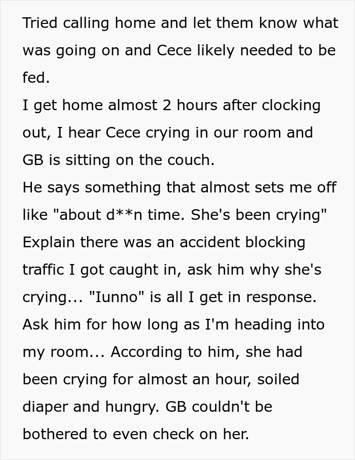 Text excerpt describing a guy refusing to look after his lazy, entitled, disabled brother, who is enabled by their mother.