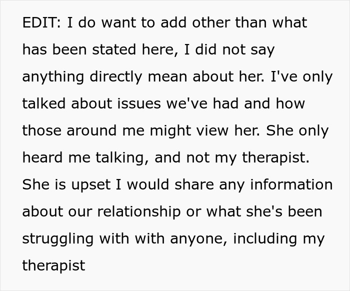 Text about woman eavesdropping on boyfriend’s private therapy session, revealing anger and relationship struggles. Text about woman eavesdropping on boyfriend’s private therapy session, revealing anger and relationship struggles.