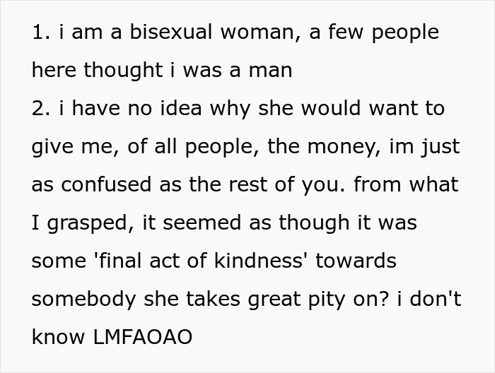 Text excerpt discussing confusion over money and kindness, relating to Christian rapture and dollars themes.