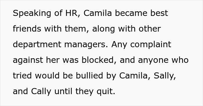 Text describing toxic bosses and employee bullying leading to employees quitting before disciplinary hearing.