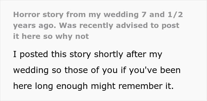 Bride wearing wedding dress looks upset as 50 strangers crash her wedding for an unexpected photoshoot disruption.