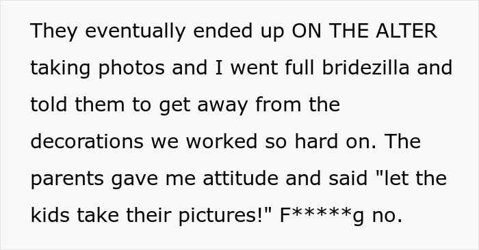 Bride goes full bridezilla as strangers crash her wedding photoshoot, causing chaos on the altar during the ceremony.