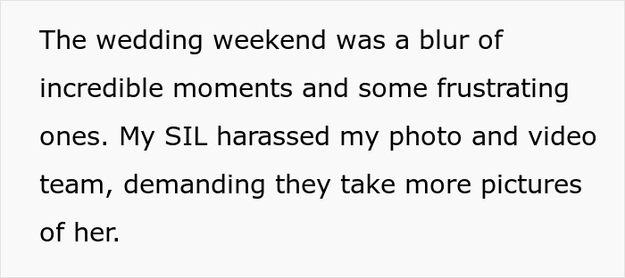 Woman pretends to be bride at sister-in-law&rsquo;s wedding, despite being married to the actual bride&rsquo;s brother.