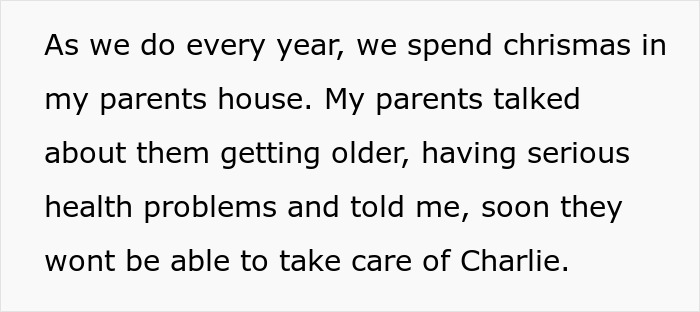 Text discussing parents expecting son to care for autistic brother and related family challenges during a visit.