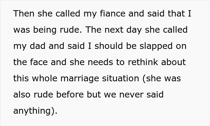 Text about a man lashing out at his fianc&eacute;e after his family went dress shopping without her, causing upset.