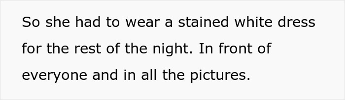 Rude MIL regrets wearing white to the wedding after bridal party ensures her dress is stained and ruined. Rude MIL regrets wearing white to the wedding after bridal party ensures her dress is stained and ruined.