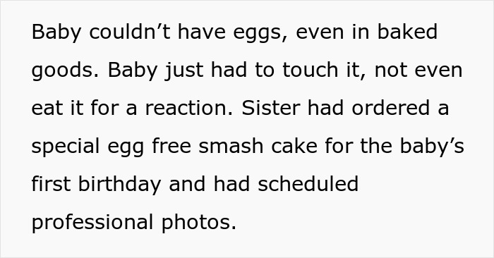 Baby with severe egg allergy touched by MIL ignoring warnings, causing emergency room visit due to allergic reaction.