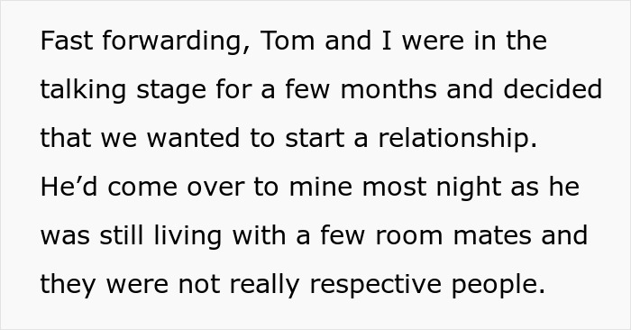 Text excerpt from a woman sharing her relationship experience and learning about her husband's true thoughts about her body.