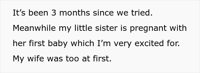 Text excerpt about a husband attending his sister&rsquo;s baby shower and his wife&rsquo;s reaction leading to therapy needs.