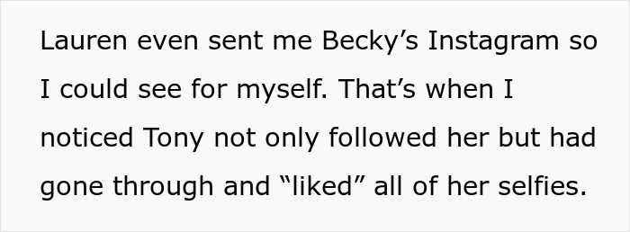 Screenshot of a text message describing a man worrying his wife&rsquo;s petty drama could cost him his job.