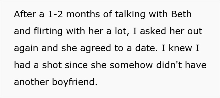 Text on a white background describing a man&rsquo;s experience talking and dating, related to choosing a wife with brains.