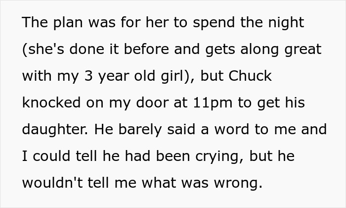 Text excerpt describing a woman setting up a widow and single mom for a date, with the guy hiding a horrible reason.