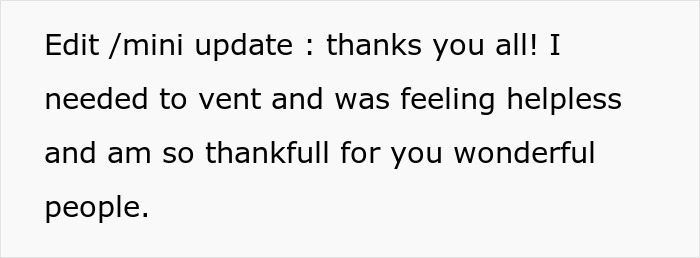 Text message expressing gratitude for support after a difficult situation involving essential oils poisoning and family conflict.