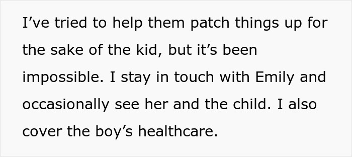 Text excerpt discussing a man trying to support his pregnant girlfriend and child, seeking financial help from stepbrother. Text excerpt discussing a man trying to support his pregnant girlfriend and child, seeking financial help from stepbrother.