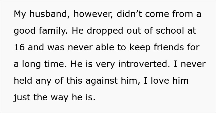 Text excerpt about husband’s difficult background and introversion, highlighting man hates how easy everything comes to wife tension. Text excerpt about husband’s difficult background and introversion, highlighting man hates how easy everything comes to wife tension.
