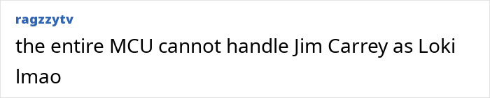 Screenshot of a social media post joking about the Avengers AI recast as 90s Hollywood actors, featuring Jim Carrey as Loki. Screenshot of a social media post joking about the Avengers AI recast as 90s Hollywood actors, featuring Jim Carrey as Loki.