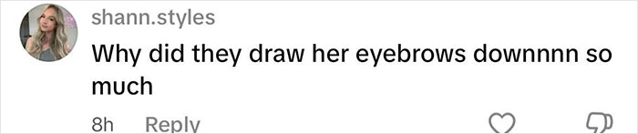 Screenshot of social media comment criticizing the newly crowned Miss America's makeup and concealer application. Screenshot of social media comment criticizing the newly crowned Miss America's makeup and concealer application.