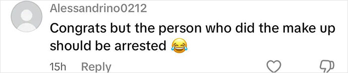 Comment criticizing the makeup of the newly crowned Miss America, suggesting the makeup artist should be arrested. Comment criticizing the makeup of the newly crowned Miss America, suggesting the makeup artist should be arrested.