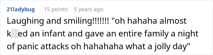 Screenshot of a social media comment about a MIL ignoring a child's severe allergy, causing a family emergency and ER visit.