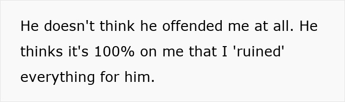 Text excerpt about husband blaming wife, relating to wife pouring her heart into hosting MIL and SIL. Text excerpt about husband blaming wife, relating to wife pouring her heart into hosting MIL and SIL.