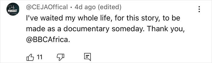 Comment expressing gratitude for a documentary about young woman speaking out on Dubai's infamous porta potty parties.