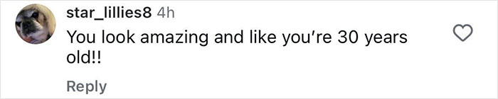 Comment on social media praising a 51-year-old 90s star for her toned bikini body and fitness secrets shared with fans.