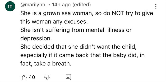Comment on a case involving a cheerleader after stuffing newborn in closet, discussing her mental state and responsibility.
