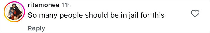 Comment on social media stating many people should be in jail, related to couple arrested for hotboxing with a 2-year-old boy in the car.