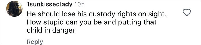 Comment on social media expressing outrage over a couple hotboxing in a car with a 2-year-old boy in the backseat.