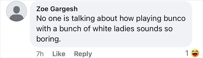 Screenshot of a social media comment discussing Brooklyn midwife&rsquo;s dice game club and safety concerns for non-white women.