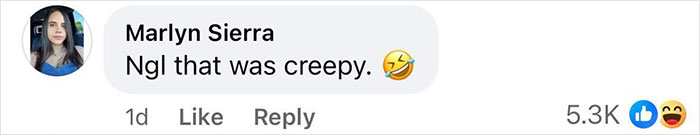 Screenshot of a social media comment by Marlyn Sierra reacting to a viral clip of Simon Cowell after a bike accident.