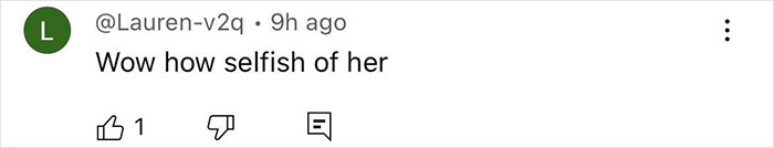 Comment on social media post saying wow how selfish of her, relating to cheerleader case after stuffing newborn in closet.