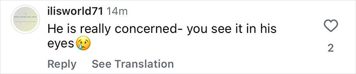Comment expressing concern with a crying emoji, discussing emotions related to Jimmy Fallon breaking silence on Jimmy Kimmel's show suspension.
