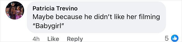 Facebook comment by Patricia Trevino speculating on clues that signaled Nicole Kidman and Keith Urban were going to split.