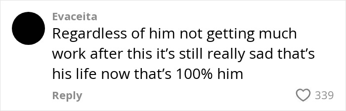 Comment expressing sadness about former Nickelodeon child star living homeless and struggling with work at age 36. Comment expressing sadness about former Nickelodeon child star living homeless and struggling with work at age 36.