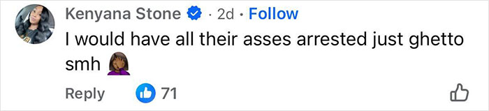 Screenshot of a social media comment reacting to an angry mob ambushing a Walmart employee in a viral video.