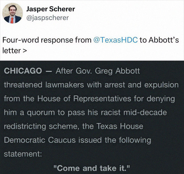 Screenshot of a social media post highlighting chaotic good actions in political resistance to unjust laws.