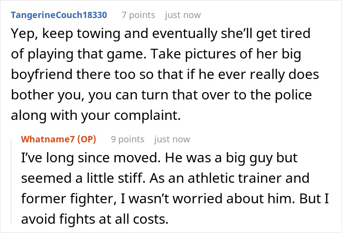 Man tows entitled neighbor&rsquo;s car for blocking his, she shamelessly demands $300 payment after towing incident.