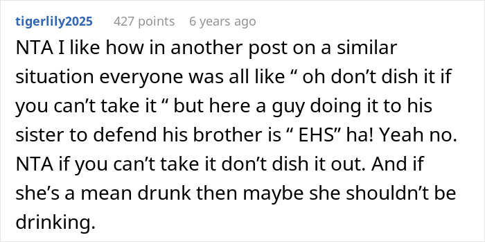 Screenshot of a Reddit comment discussing the eldest sister’s promiscuous past and defending the youngest brother’s virginity. Screenshot of a Reddit comment discussing the eldest sister’s promiscuous past and defending the youngest brother’s virginity.