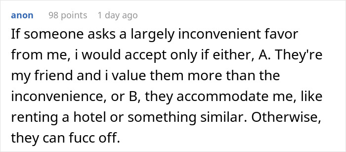 Screenshot of an online comment discussing inconvenience and fairness related to a student kicked out to keep appearances. Screenshot of an online comment discussing inconvenience and fairness related to a student kicked out to keep appearances.