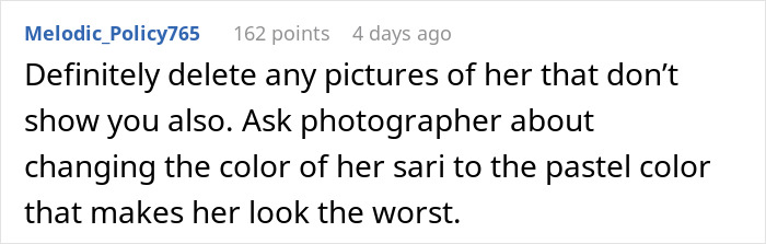 Woman pretending to be the bride at sister-in-law&rsquo;s wedding, despite being married to the actual bride&rsquo;s brother.