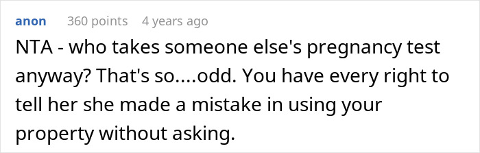 Comment discussing a woman’s pregnancy test mix-up, highlighting the dramatic reveal and resulting humiliation. Comment discussing a woman’s pregnancy test mix-up, highlighting the dramatic reveal and resulting humiliation.
