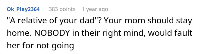 Comment discussing parents and siblings in Austria related to babysitting responsibilities and family expectations. Comment discussing parents and siblings in Austria related to babysitting responsibilities and family expectations.