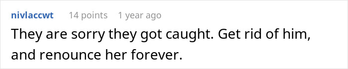 Comment on a social platform expressing anger and advising a woman to leave her husband after his dark secret is revealed.