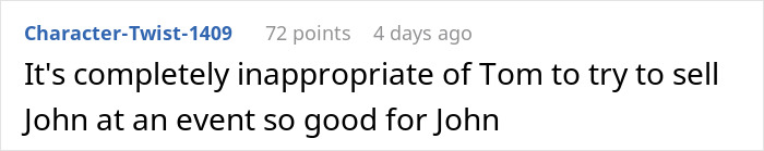 Man confidently confronts former bully at class reunion 25 years later, crushing bully&rsquo;s ego with calm resolve.