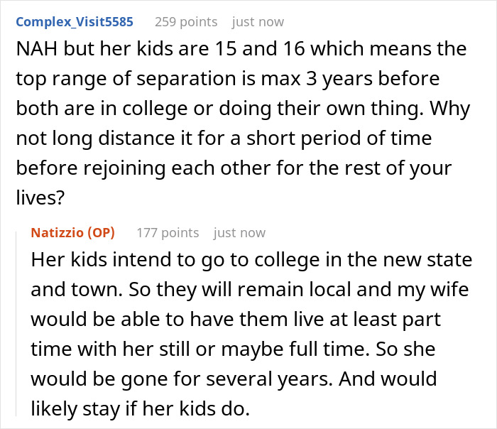 Online discussion about marriage, kids, and stepkids navigating college and long-distance family relationships.