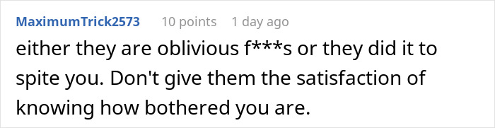 Screenshot of an online comment discussing a guy finding out his ex-wife and her new husband changed their name to his full name.