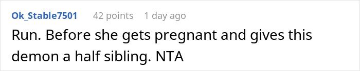 Screenshot of an online comment discussing a man walking out during a girlfriend&rsquo;s son&rsquo;s mountain biking meltdown early in the morning.