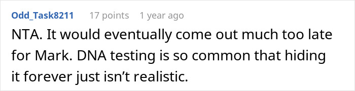 Screenshot of a Reddit comment discussing the challenge of holding a friend&rsquo;s heavy secret before a wedding.